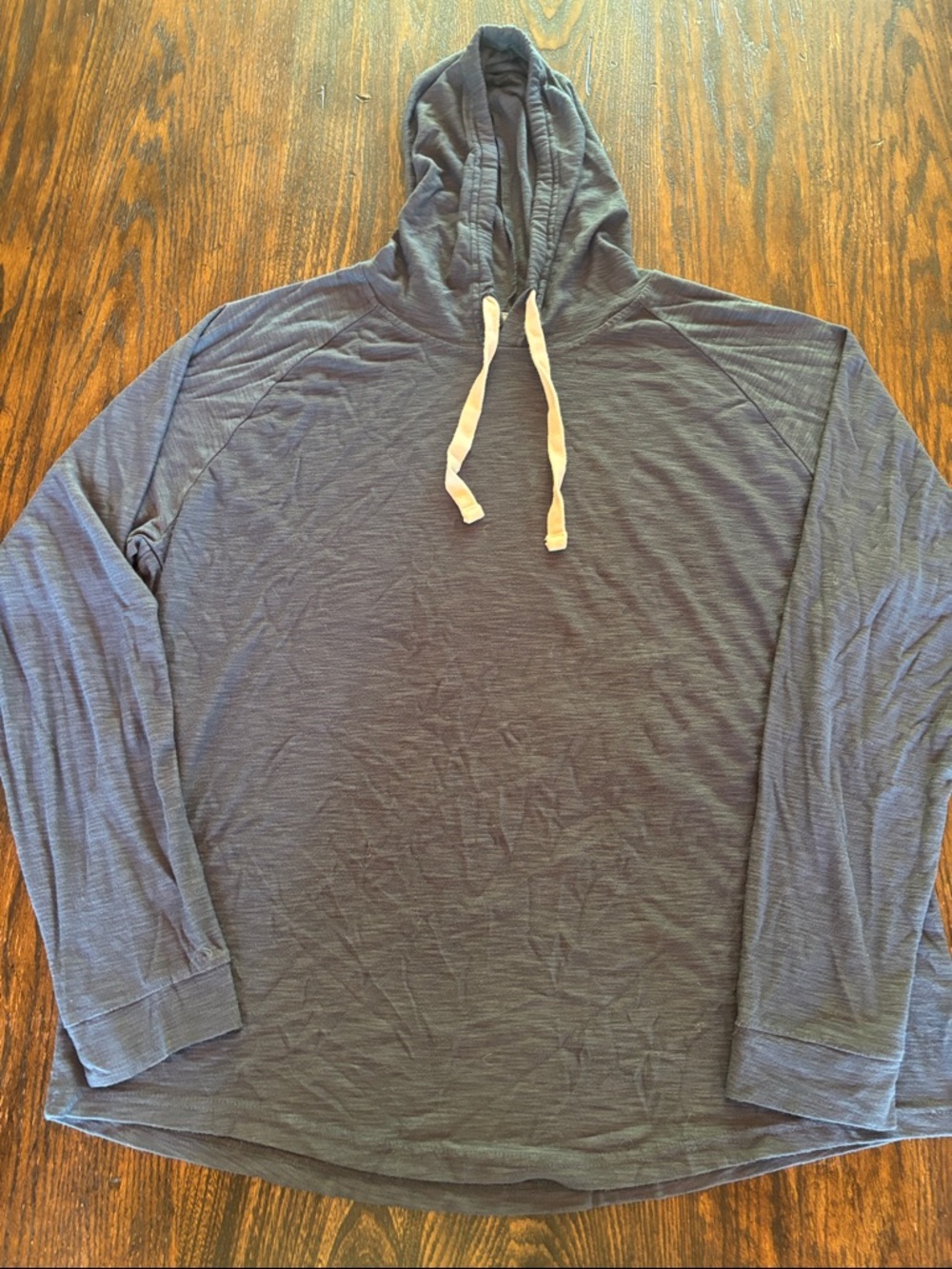 Free Fly Apparel Navy Blue Lightweight Hooded Long-Sleeve Shirt